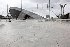 Largest skate park half pipe public track in the world